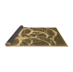 Sideview of Abstract Brown Contemporary Rug, con2593brn