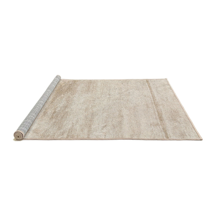 Serging Thickness of Machine Washable Contemporary Wheat Beige Rug, wshcon2594