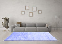 Machine Washable Abstract Blue Contemporary Rug, wshcon2594blu