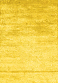 Abstract Yellow Contemporary Rug, con2594yw