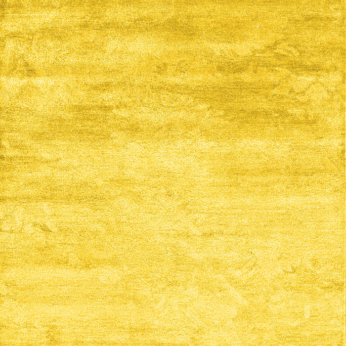 Abstract Yellow Contemporary Rug, con2594yw