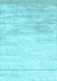 Abstract Light Blue Contemporary Rug, con2594lblu