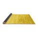 Sideview of Abstract Yellow Contemporary Rug, con2594yw