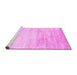 Sideview of Machine Washable Abstract Pink Contemporary Rug, wshcon2594pnk