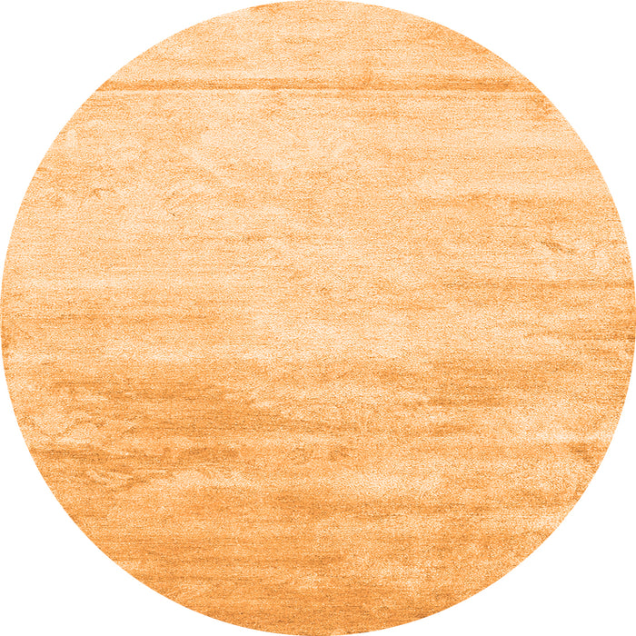 Square Abstract Orange Contemporary Rug, con2594org