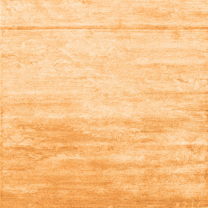 Round Machine Washable Abstract Orange Contemporary Area Rugs, wshcon2594org