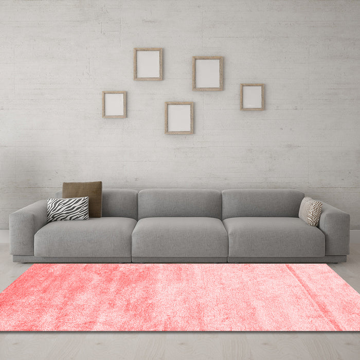 Contemporary Red Washable Rugs