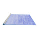 Sideview of Machine Washable Abstract Blue Contemporary Rug, wshcon2594blu