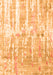 Serging Thickness of Machine Washable Abstract Orange Contemporary Area Rugs, wshcon2595org