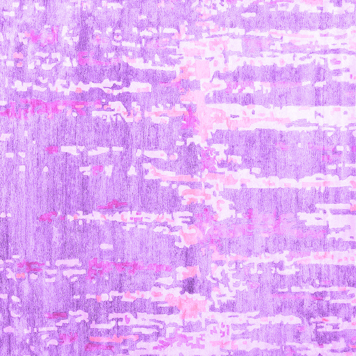 Square Machine Washable Abstract Purple Contemporary Area Rugs, wshcon2595pur