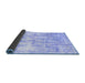 Sideview of Abstract Blue Contemporary Rug, con2595blu