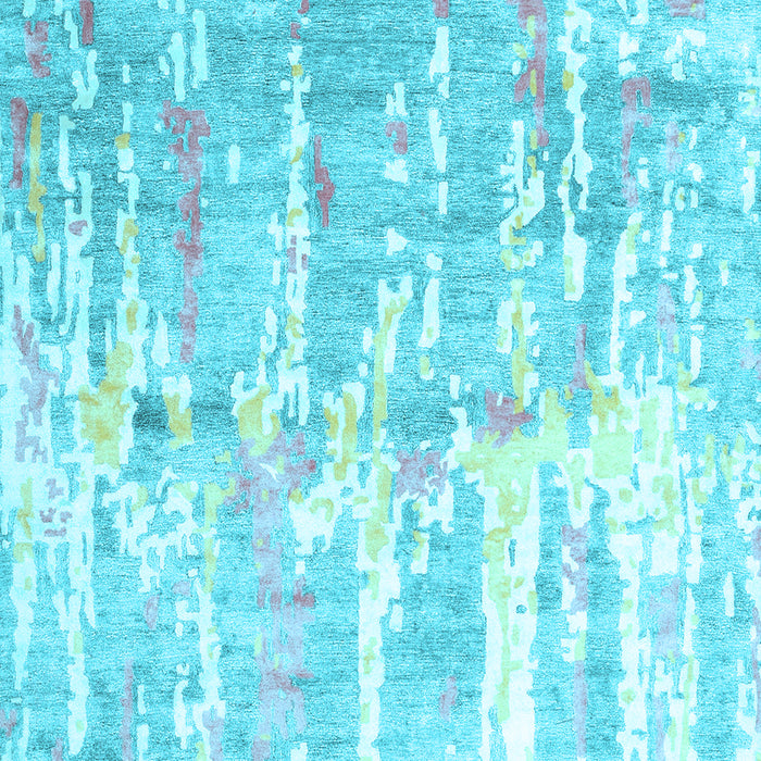 Machine Washable Abstract Light Blue Contemporary Rug, wshcon2595lblu