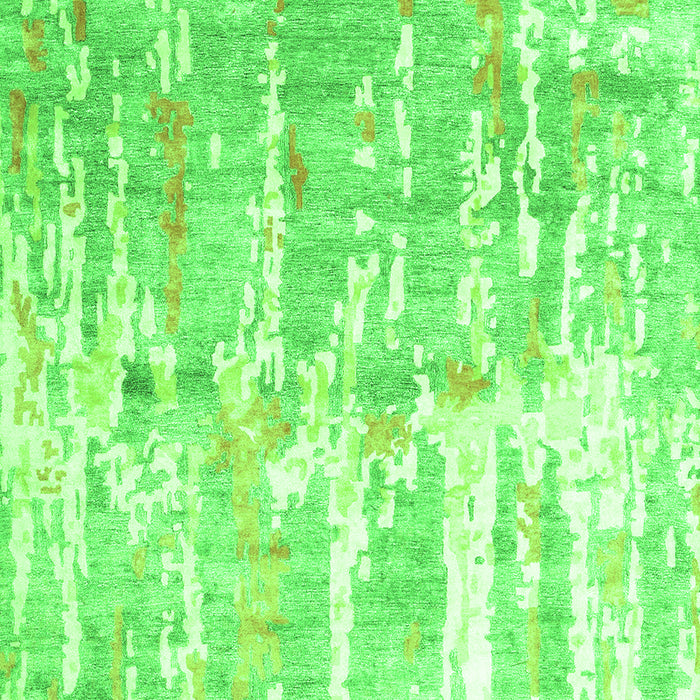 Abstract Green Contemporary Rug, con2595grn