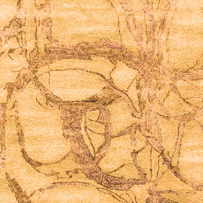 Serging Thickness of Machine Washable Abstract Orange Contemporary Area Rugs, wshcon2596org