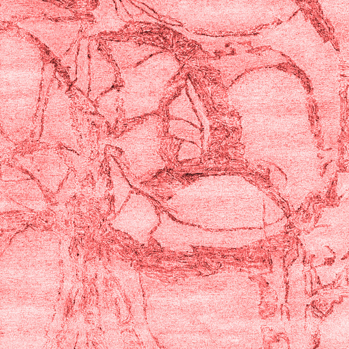 Abstract Red Contemporary Area Rugs