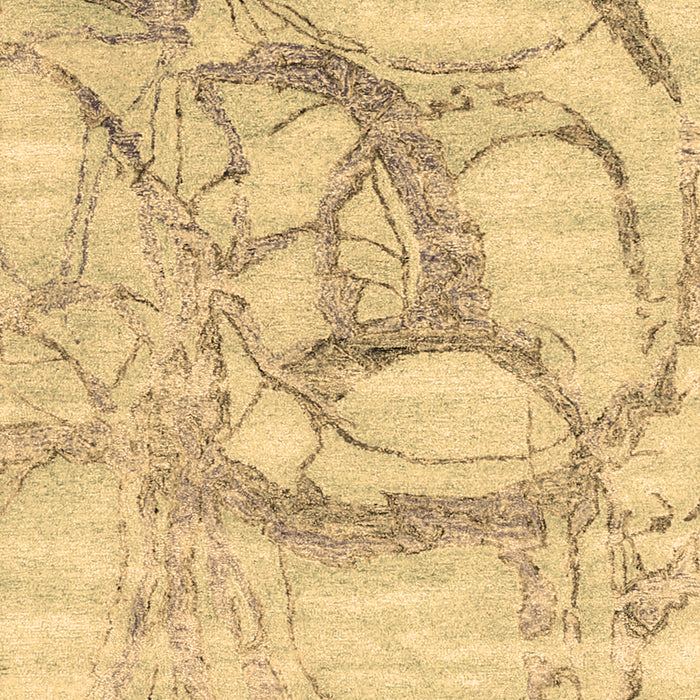 Machine Washable Abstract Brown Contemporary Rug, wshcon2596brn