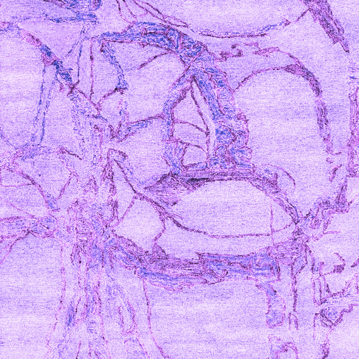Abstract Purple Contemporary Rug, con2596pur