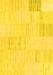 Machine Washable Solid Yellow Modern Rug, wshcon2597yw