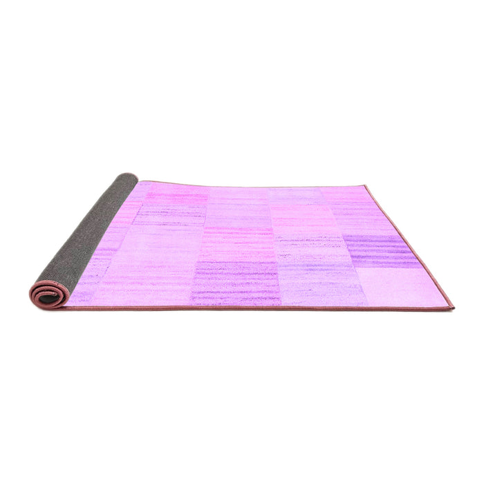 Sideview of Solid Purple Modern Rug, con2597pur