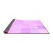 Sideview of Solid Purple Modern Rug, con2597pur