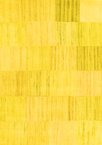 Solid Yellow Modern Rug, con2597yw