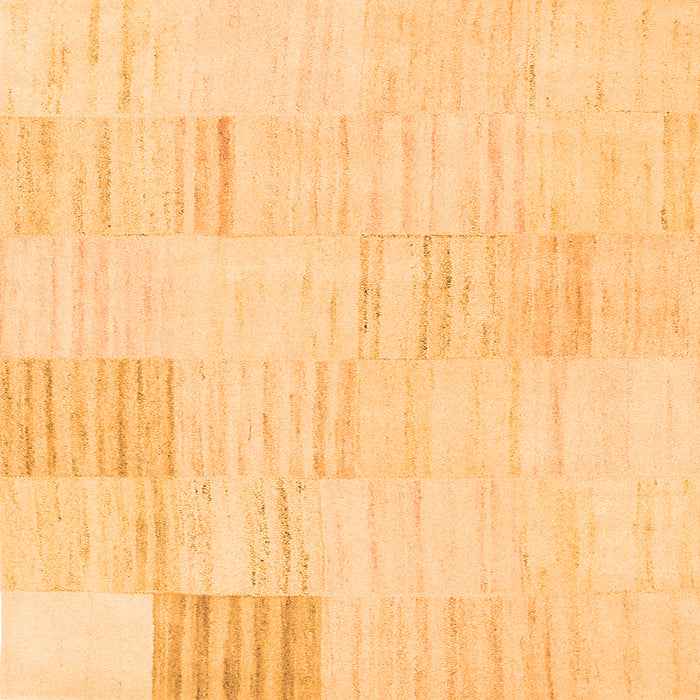 Serging Thickness of Solid Orange Modern Rug, con2597org