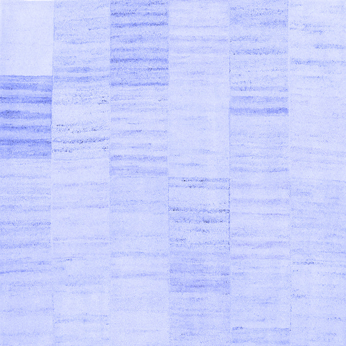 Square Solid Blue Modern Rug, con2597blu