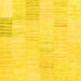 Square Machine Washable Solid Yellow Modern Rug, wshcon2597yw