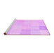 Sideview of Machine Washable Solid Purple Modern Area Rugs, wshcon2597pur