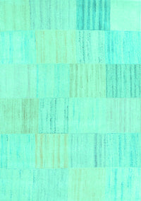 Solid Turquoise Modern Rug, con2597turq