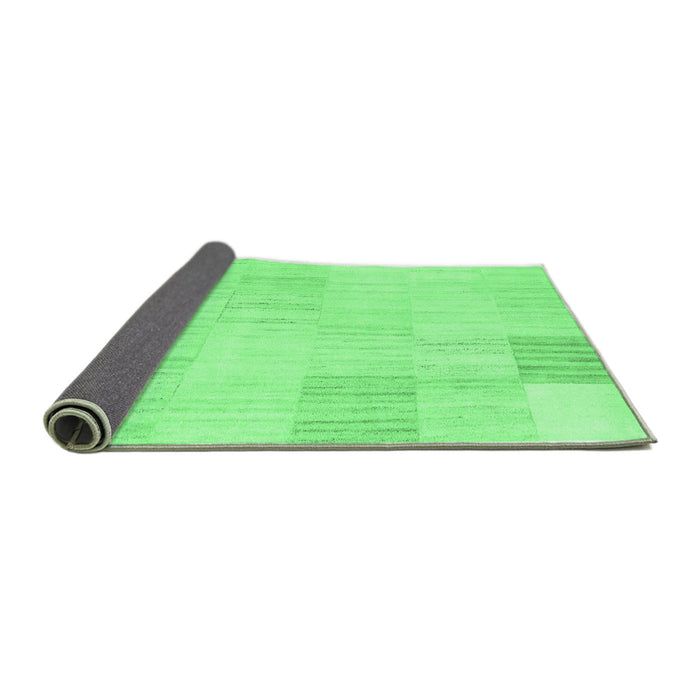 Sideview of Solid Emerald Green Modern Rug, con2597emgrn