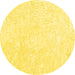 Round Solid Yellow Modern Rug, con2598yw