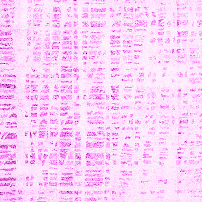 Square Machine Washable Solid Pink Modern Rug, wshcon2599pnk