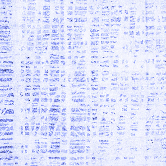 Square Solid Blue Modern Rug, con2599blu