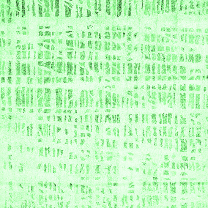 Square Machine Washable Solid Emerald Green Modern Area Rugs, wshcon2599emgrn