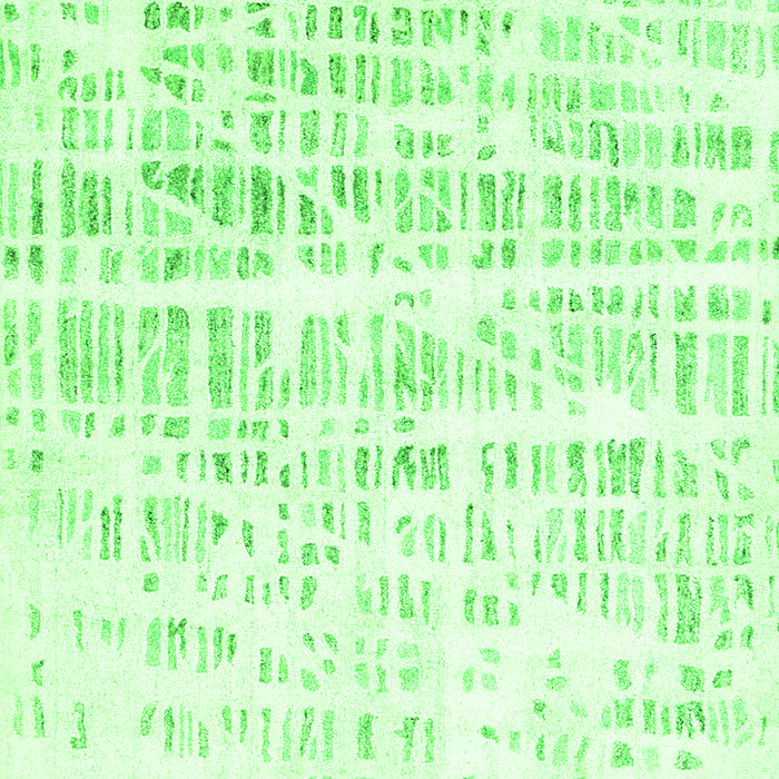 Serging Thickness of Machine Washable Solid Green Modern Area Rugs, wshcon2599grn