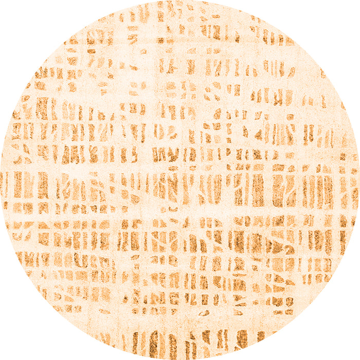 Square Solid Orange Modern Rug, con2599org