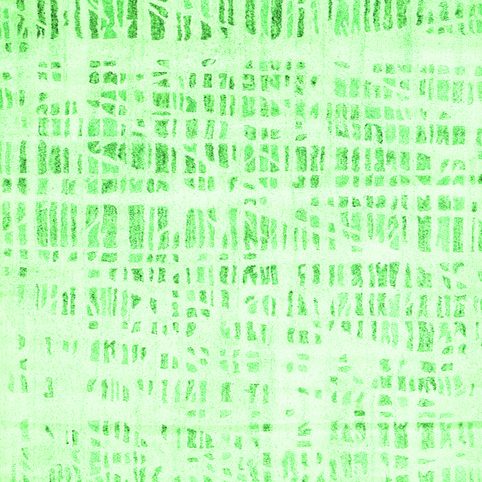 Round Machine Washable Solid Green Modern Area Rugs, wshcon2599grn