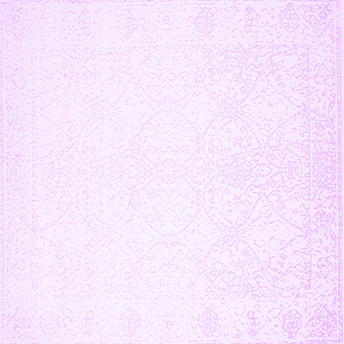 Square Solid Purple Modern Rug, con259pur