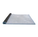 Sideview of Solid Blue Modern Rug, con259blu