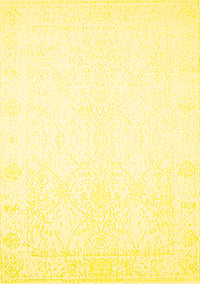 Solid Yellow Modern Rug, con259yw