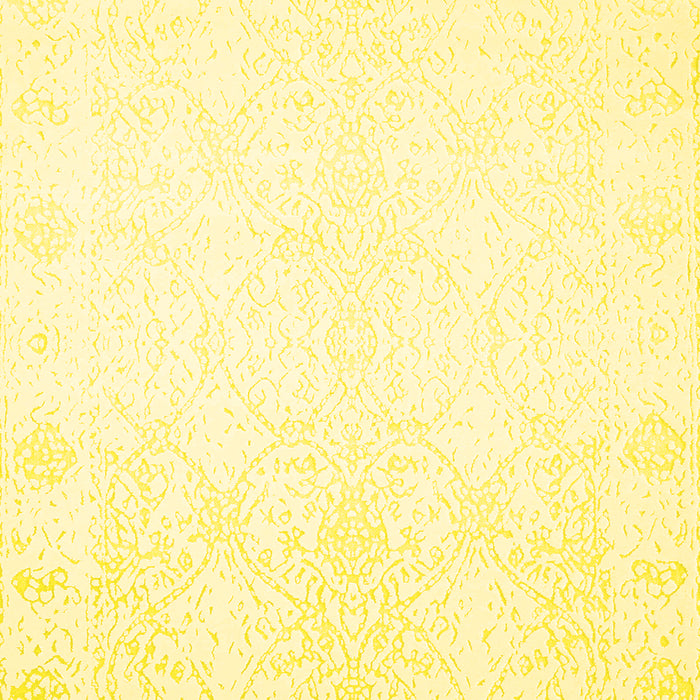 Machine Washable Solid Yellow Modern Rug, wshcon259yw