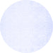 Round Solid Blue Modern Rug, con259blu