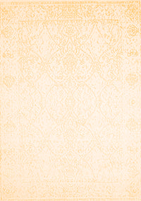 Solid Orange Modern Rug, con259org