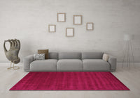 Machine Washable Abstract Pink Contemporary Rug, wshcon25pnk