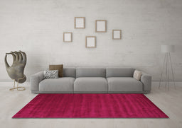 Machine Washable Abstract Pink Contemporary Rug in a Living Room, wshcon25pnk