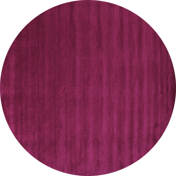 Round Machine Washable Abstract Purple Contemporary Area Rugs, wshcon25pur