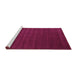 Sideview of Machine Washable Abstract Purple Contemporary Area Rugs, wshcon25pur