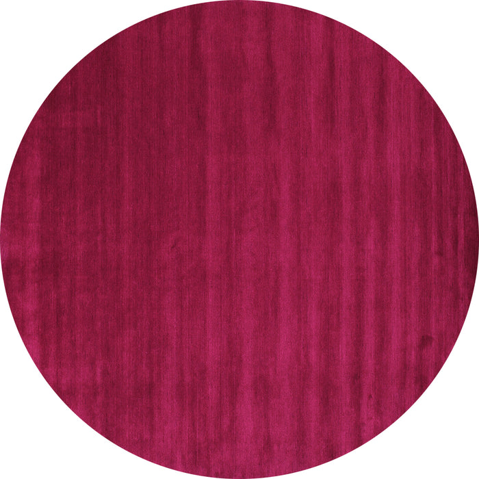 Round Abstract Pink Contemporary Rug, con25pnk