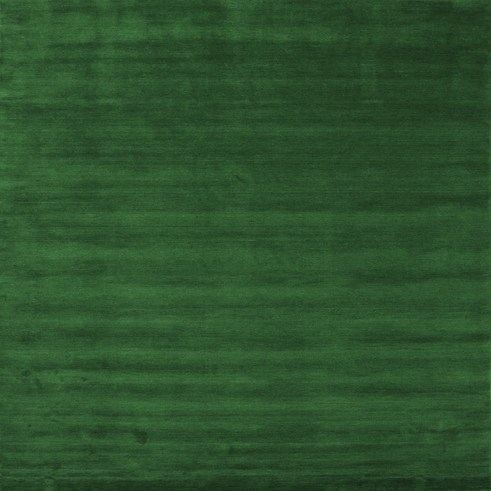 Square Machine Washable Abstract Emerald Green Contemporary Area Rugs, wshcon25emgrn